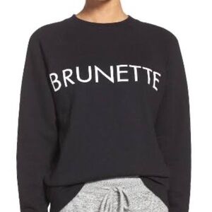 BRUNETTE THE LABEL LADIES SWEATSHIRT BLACK MEDIUM